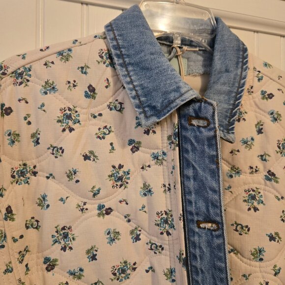 Blank NYC Floral Denim Jacket - Picture 5 of 7